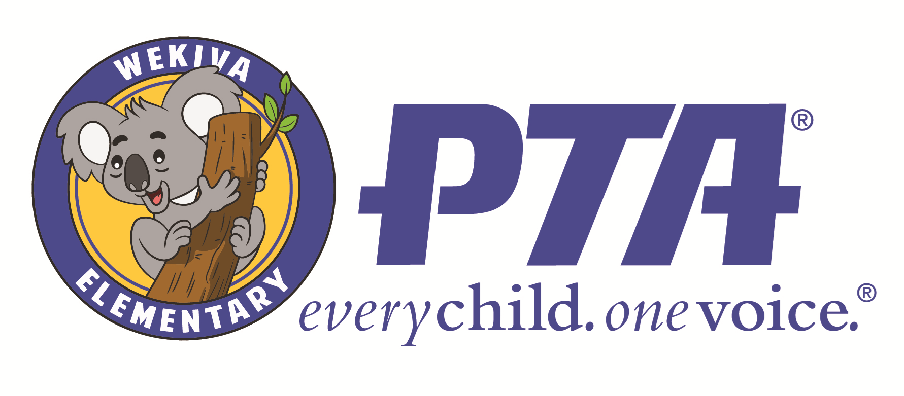 Wekiva Elementary PTA logo with koala mascot
